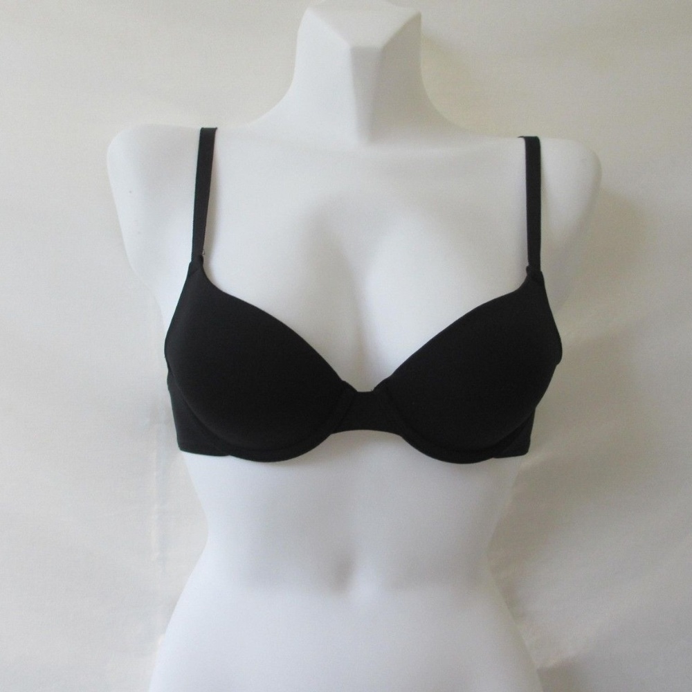 Victoria`s Secret PINK BLACK 34A Underwire PUSH UP